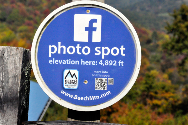 elevation 4,892 feet at overlook